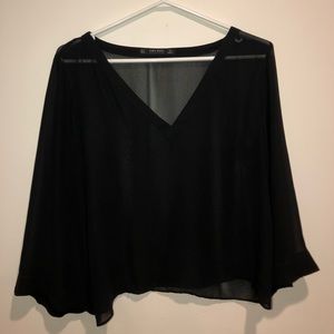Zara sheer blouse